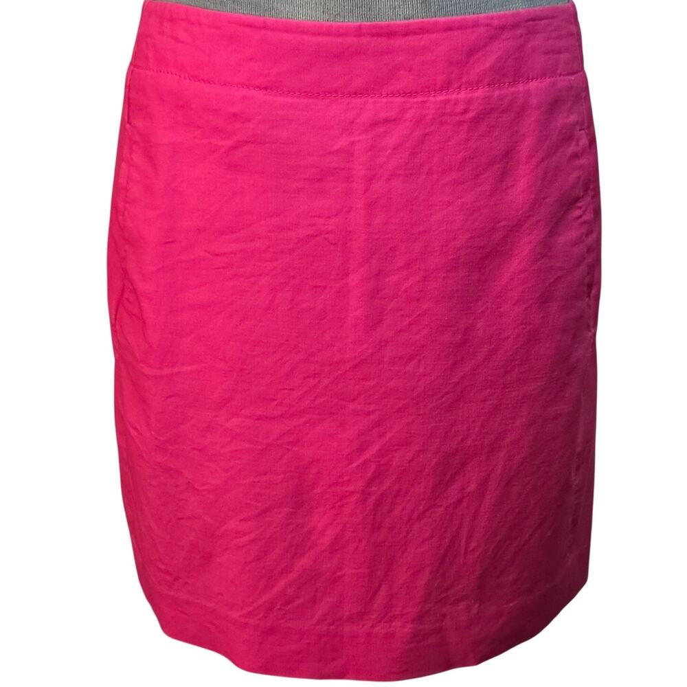 Loft Pink Cotton Blend Pencil Skirt with Pockets Size 6 Petite